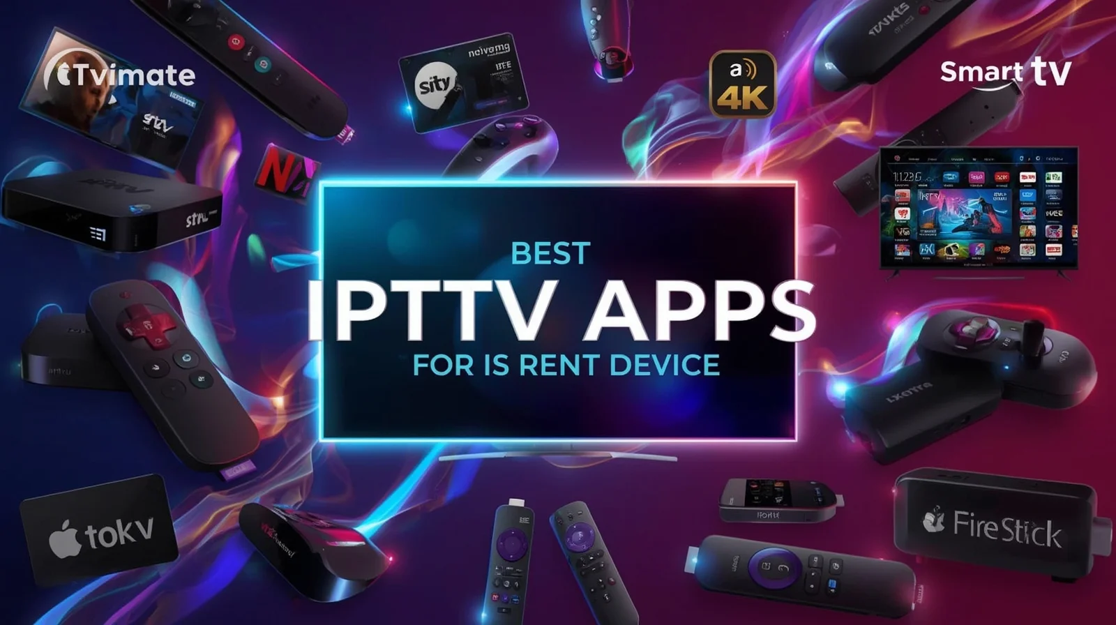 Best IPTV apps for Android TV, Roku, Apple TV, and Fire TV Stick, featuring TiviMate, GSE Smart IPTV, and Perfect Player with 4K streaming and easy setup.